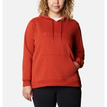 Columbia Ženske Majice S Kapuljačom - Logo Plus Size Bordo | UOWV-32794